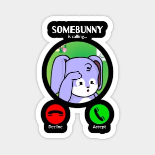 Somebunny's Calling (Look) Magnet