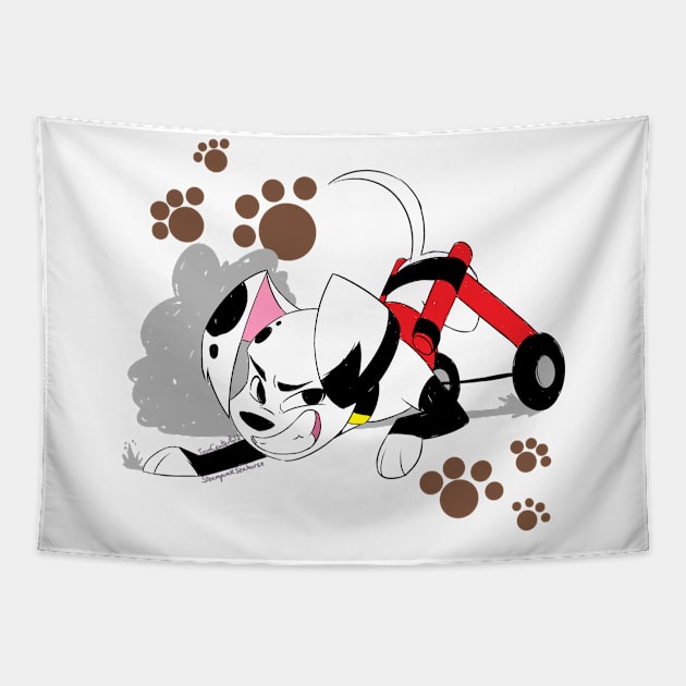 Delgado Dalmatian Tapestry by SteampunkSeahorse