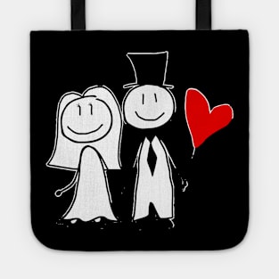 happy valentine's day couple Tote