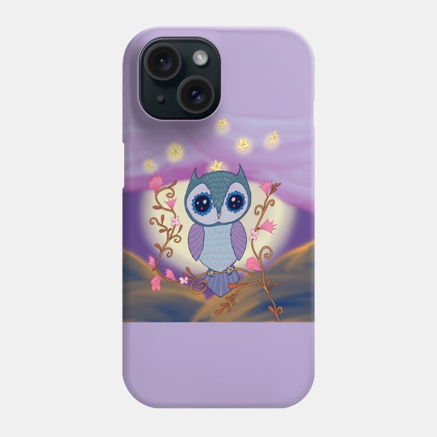 Mesmeric Owl Phone Case by ZandroLex