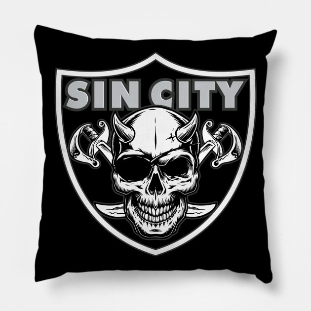 Sin City Pillow by DavesTees