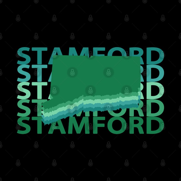 Stamford Connecticut Green Repeat by easytees