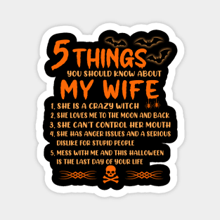 5 Things You Should Know About My Wife She Is A Crazy Witch Magnet