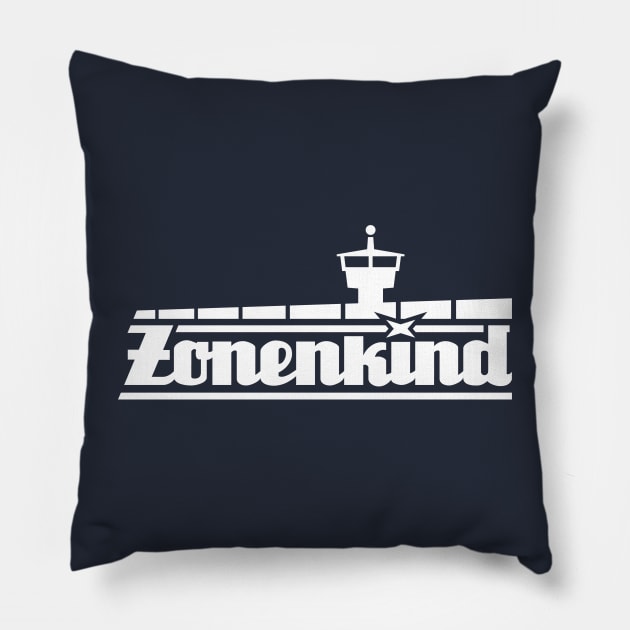 Zone child with border wall and tower (white) Pillow by GetThatCar