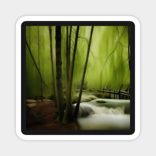 Rapids in the Darkling Wood Magnet