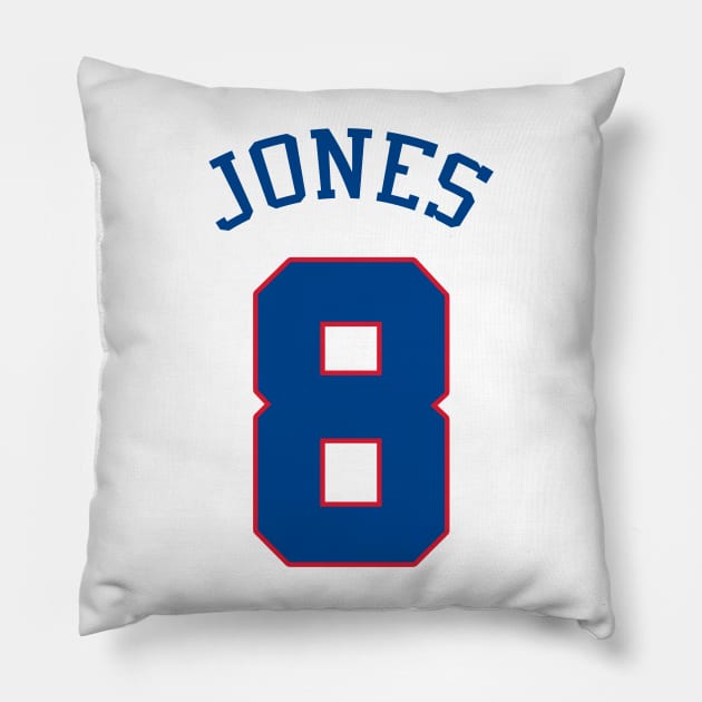 Jones 8, New York Giants Pillow by Cabello's