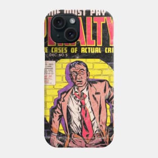 Vintage Crime Comic Book / Crime Must Pay The Penalty Phone Case