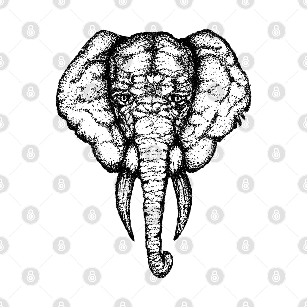 Elephant 1 - Black by Gringoface