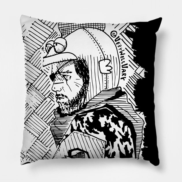 Metal Gear Chicken (DARK) Pillow by VeryWellVary