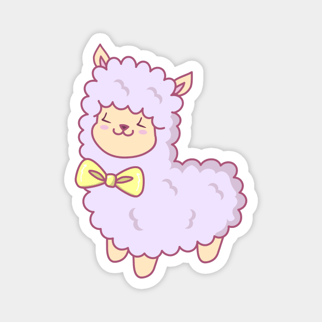 Pretty Llama Magnet by AnishaCreations