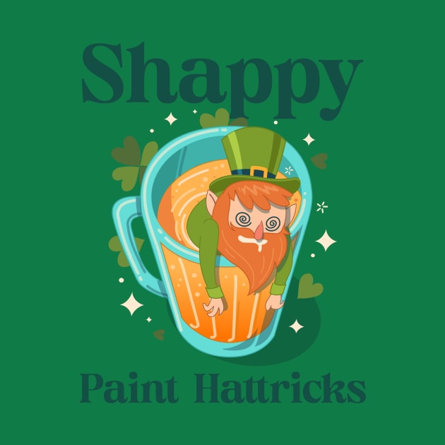 Shappy Paint Hattricks St Patrick's Day by Cat Vs Dog