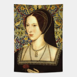 Queen Anne Boleyn Collage Portrait Tapestry