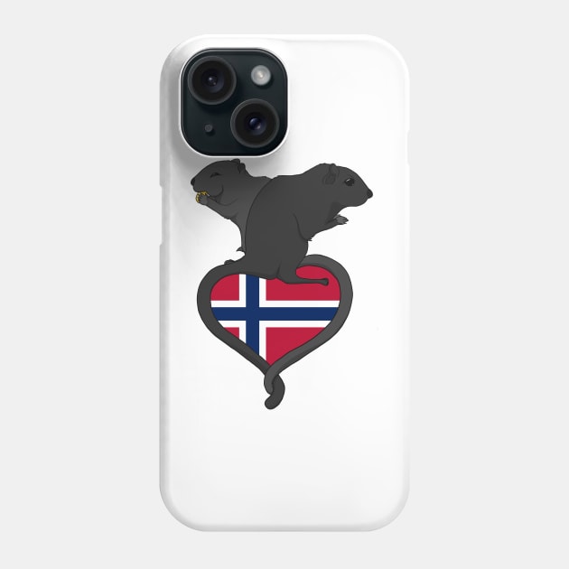 Gerbil Norway (dark) Phone Case by RampArt