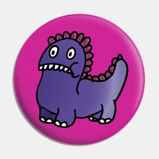 Purple Monster Grin Pin