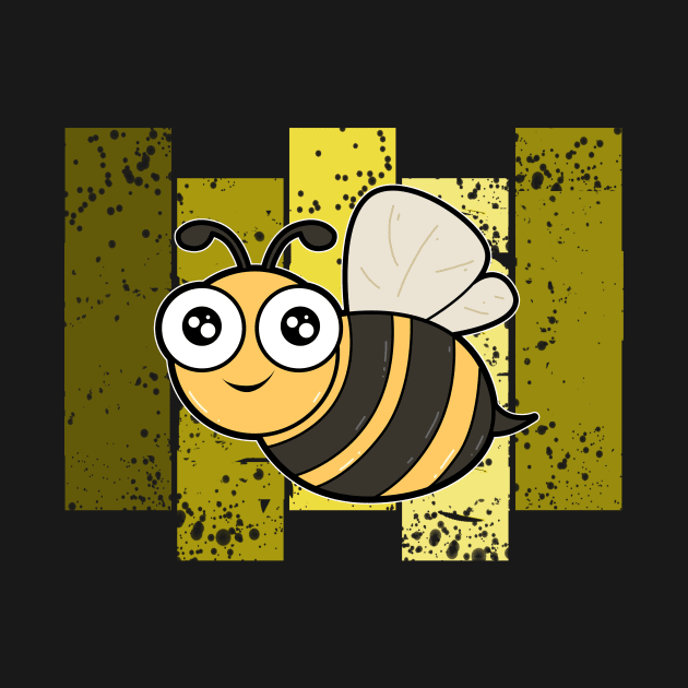 Cute Bee Retro by Imutobi