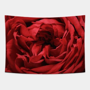 Romantic Dark Red Crimson Rose Pattern Tapestry