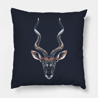 Lesser Kudu Face Pillow