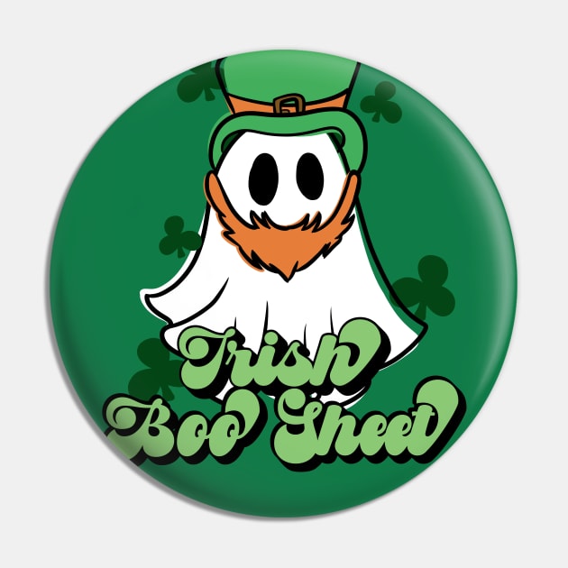 Irish Boo Sheet Pin by ShadowCatCreationsCo