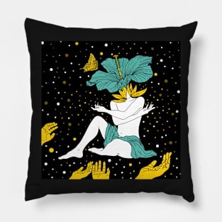 Eternal flower woman Pillow