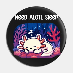 Cute Axolotl Sleeping Pin