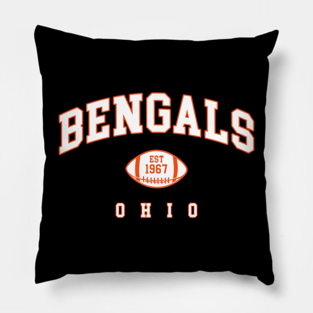 The Bengals Pillow by CulturedVisuals