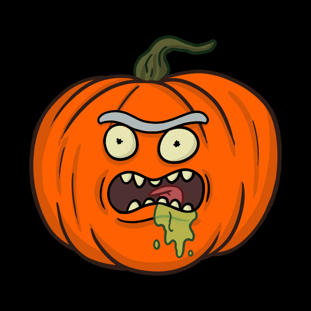 Rick pumpkin by AtomicMadhouse