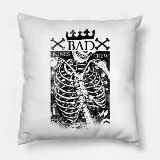 Bad Bones Skeleton Ribcage Pillow