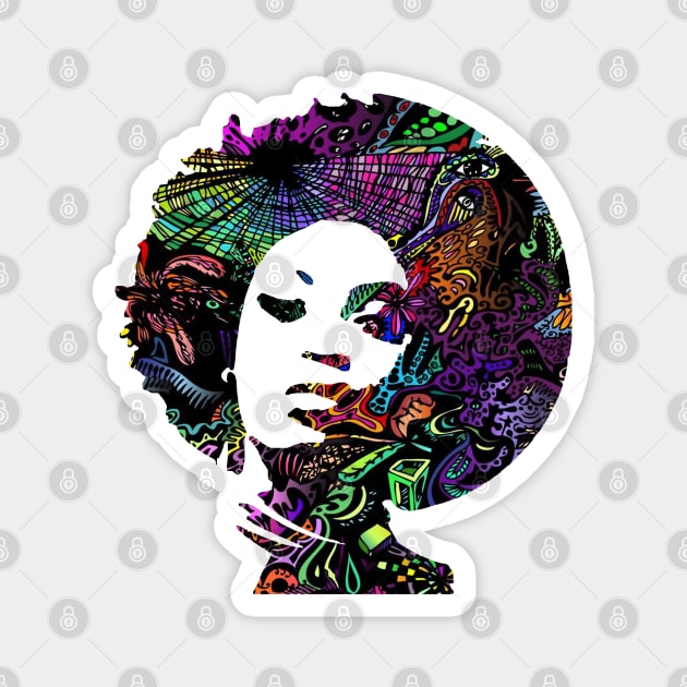 Groovy black girl Magnet by BACK TO THE 90´S