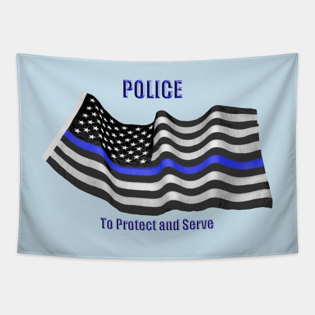 Police Tapestry by robophoto