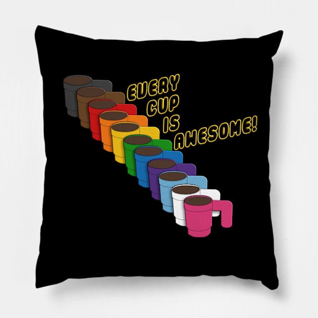 Coffee Lovers Love All Pillow by ClothesContact