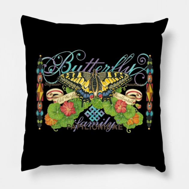 Illuminated Swallowtail Butterfly Pillow by PatriciaSheaArt