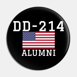 Patriotic DD-214 Alumni Pin