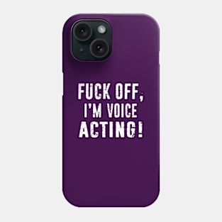 Funny Voice Actor Gift - Voice Artist Gift - Voice Acting Distressed Typography Phone Case