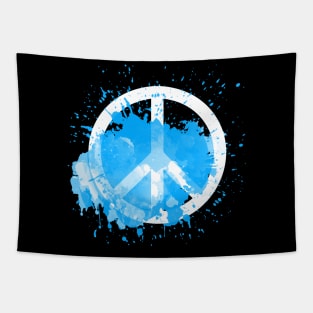 Peace of a Rainbow - Ice Blue Tapestry