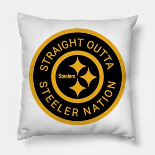 Straight Outta Steeler Nation Pillow