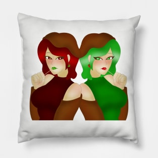 Cara Del and Cady Smith Pillow