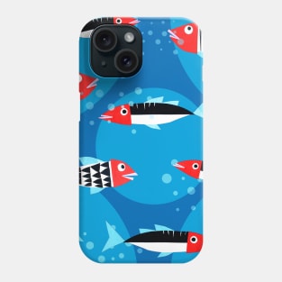 Fish - illustration and pattern for children Phone Case