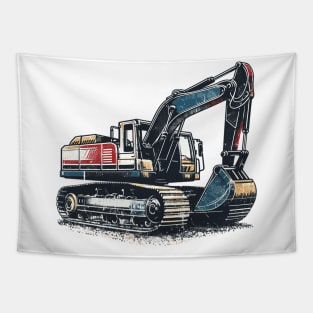 Excavator Tapestry