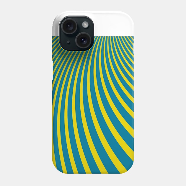 Green and Yellow Lines Abstract Art Phone Case by BruceALMIGHTY Baker