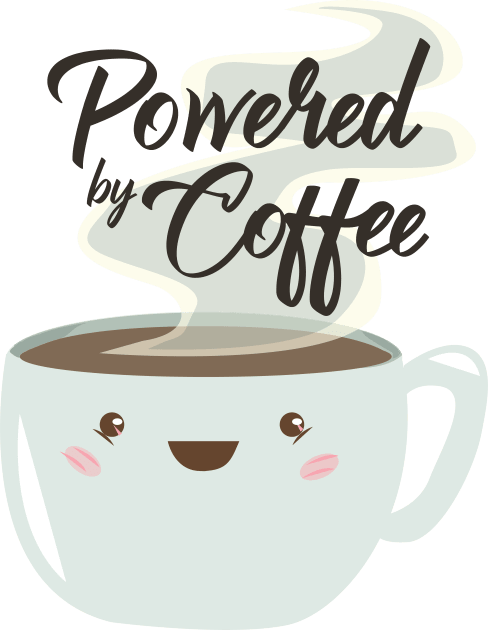 Powered By Coffee Kids T-Shirt by HiPolly