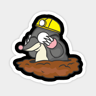 Mole Gardener Animal Funny Garden Gift Cool Magnet