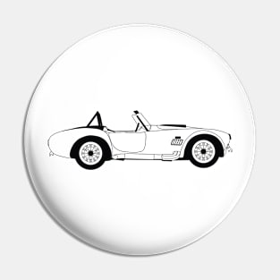 Shelby Cobra Black Outline Pin