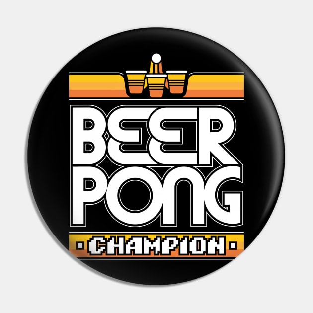 Beer Pong Champion Pin by RetroReview