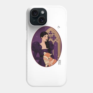 Fox gothic girl Phone Case