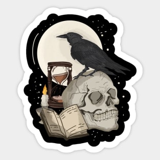 rainy evening at the library- Dark Academia  Sticker for Sale by  ninacollages