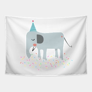 elephant at the party Tapestry