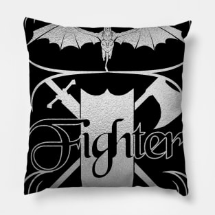 The Fighter (Silver) Pillow