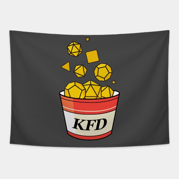 KFD Bucket Logo Tapestry by KYFriedDice