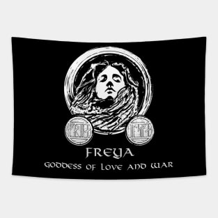 Freya - Viking Goddess Of Love And War Tapestry