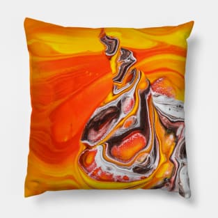 Abstract Sun Design Pillow